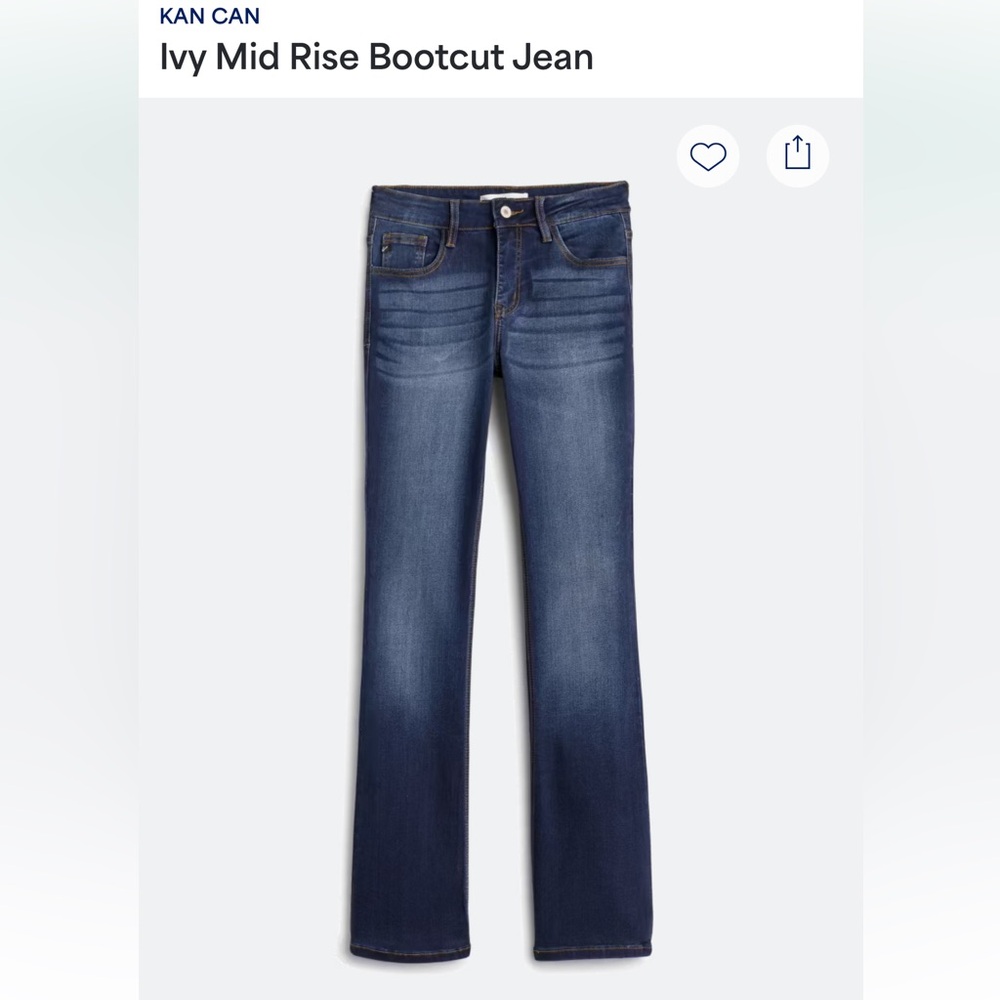 Kan Can Mid Rise Bootcut Jeans